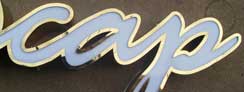 LED Acrylic Front-lit Channel Letters With Electroplated Gold Mirror Polished Stainless Steel Border