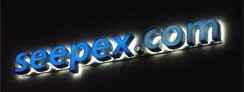 LED Double Sided Acrylic Channel Building Signs