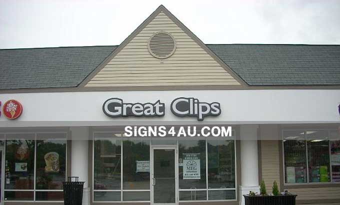 LED Front-lit Acrylic Channel Vacuum Formed Signs With Painted Aluminum Border