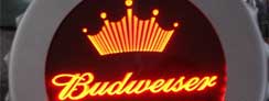 Tooling Made LED Front-lit Acrylic Channel Signs for Budweiser