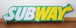 Tooling Made LED Front-lit Acrylic Channel Vacuum Formed Signs for SUBWAY